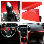 3D Car/tablet Red Interior Accessories Panel Carbon Fiber Vinyl Wrap Sticker